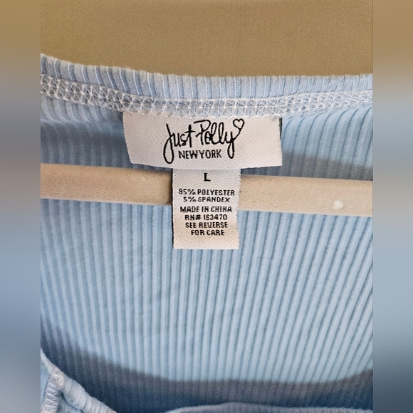 Baby Blue Top with bow ties - Picture 2 of 3